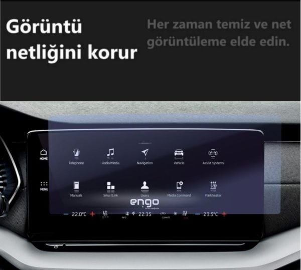 Skoda Octavia 10 inç Ekran Koruyucu Multimedya Nano
