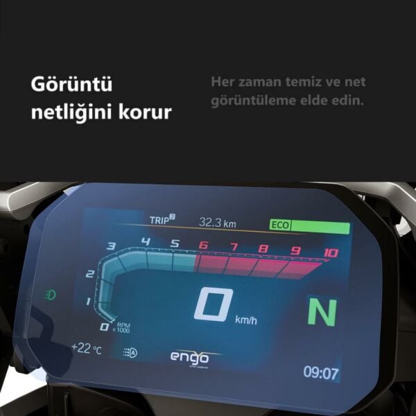 BMW M 1000 RR Ekran Koruyucu 6.5 inç Dijital Gösterge