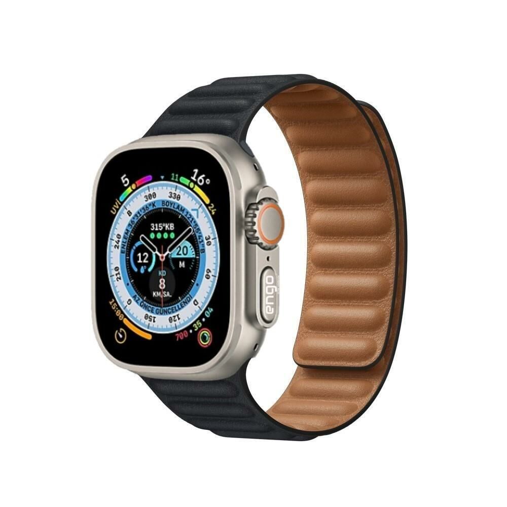 Apple Watch Ultra 49mm Baklalı Watch 49 mm Baklalı Kordon Siyah