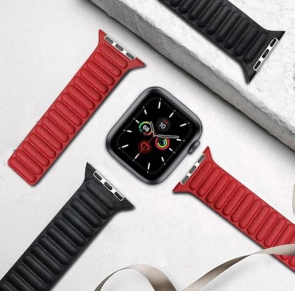 Apple Watch Ultra 49mm Baklalı Watch 49 mm Baklalı Kordon Turuncu