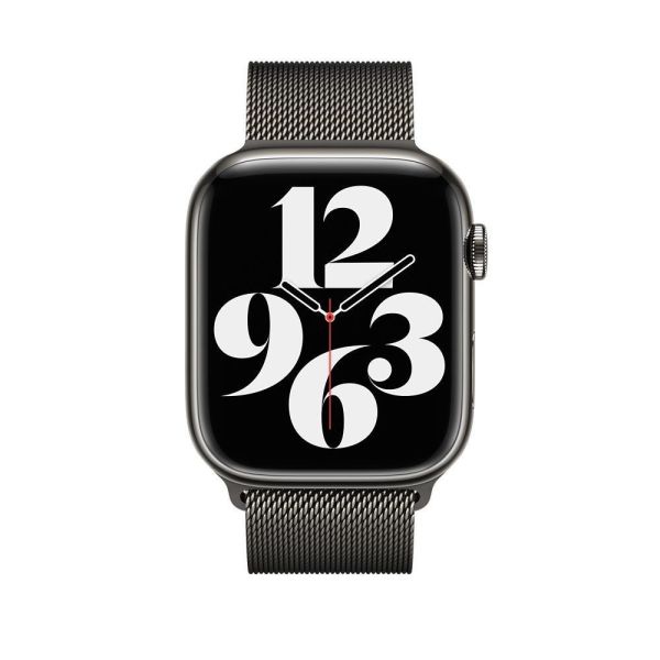 Apple Watch Ultra 49mm Paslanmaz Çelik Manyetik Kapatmalı Kordon Siyah