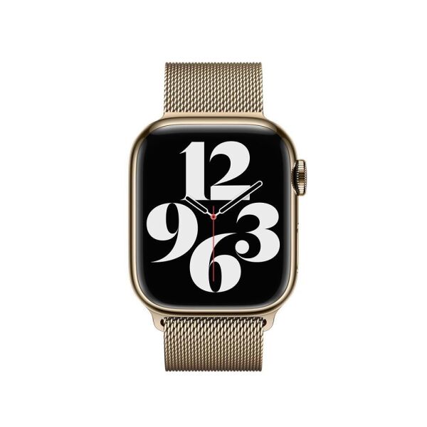 Apple Watch Ultra 49mm Paslanmaz Çelik Manyetik Kapatmalı Kordon Gold