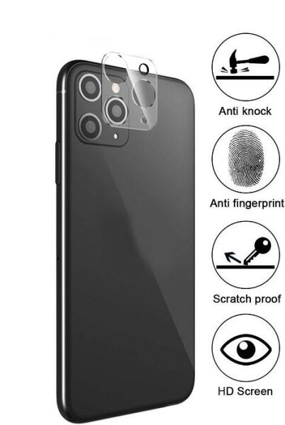 Apple iPhone 11 Pro Max Kamera Koruyucu Temperli Cam