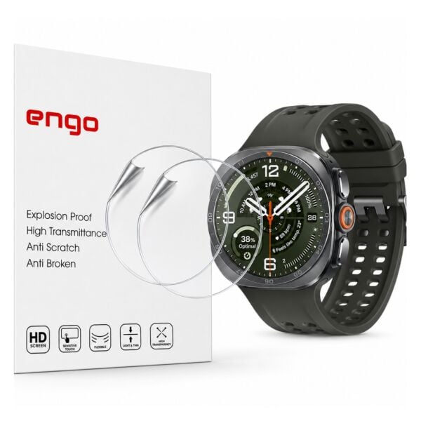 Samsung Galaxy Watch Ultra/Ultra 2 47mm Ekran Koruyucu TPU 2 Adet Tam Kaplayan Akıllı Saat Koruması, Çizilmeye Dayanıklı Koruma