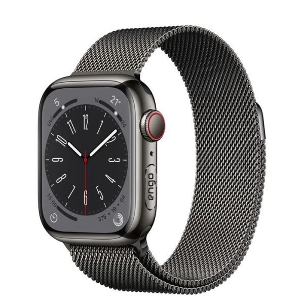 Apple Watch 8 45mm Paslanmaz Çelik Manyetik Kapatmalı Kayış
