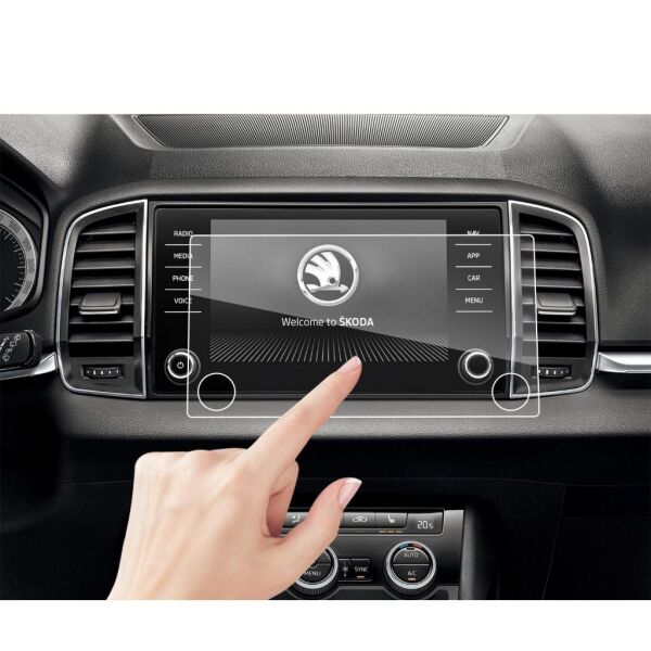 Skoda Kodiaq Mat Ekran Koruyucu 8 inç Multimedya Şeffaf
