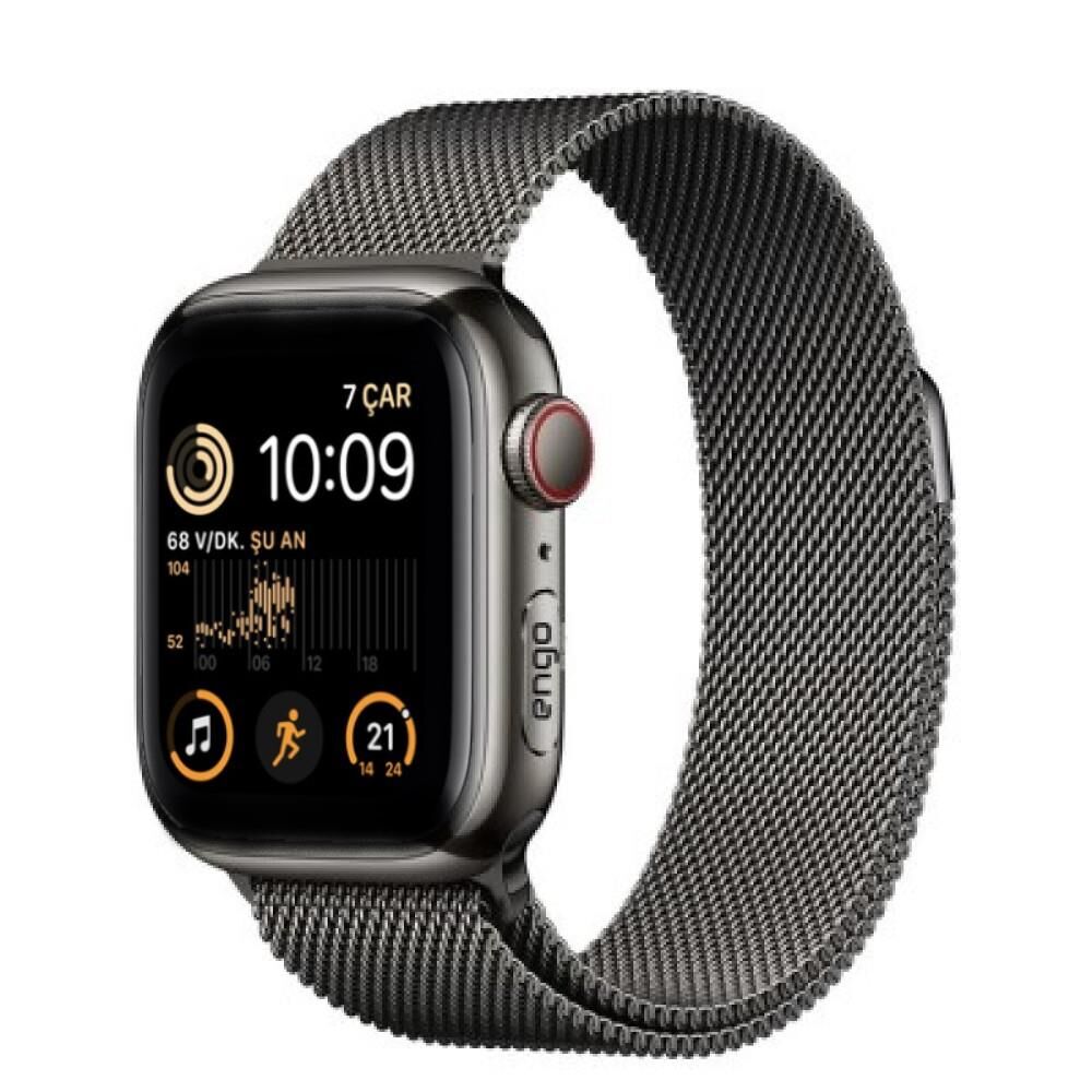 Apple Watch SE 40mm Paslanmaz Çelik Manyetik Kapatmalı Kordon