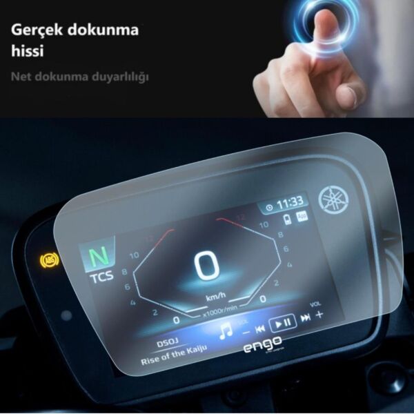 Yamaha MT 125 5 inç Ekran Koruyucu TFT Gösterge Nano Parlak