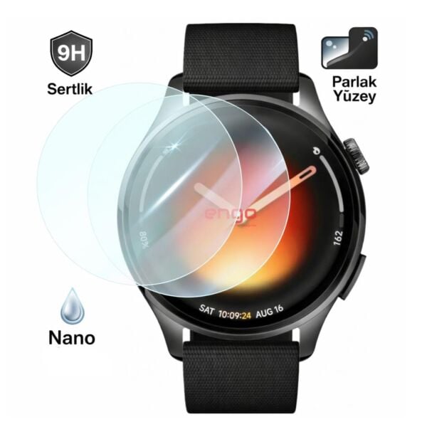 Xiaomi Watch 5 Ekran Koruyucu 9H Nano Şeffaf 2’li Set