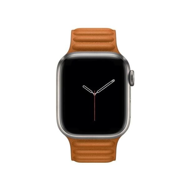 Apple Watch 44mm SE Baklalı Kordon 2022 Kahverengi
