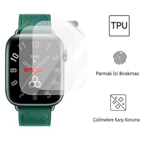 Honor Watch 5 Ekran Koruyucu TPU Film Şeffaf 2 Adet
