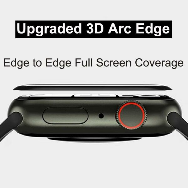 Apple Watch 9 41mm Ekran Koruyucu Flexible Kavisli Kenar