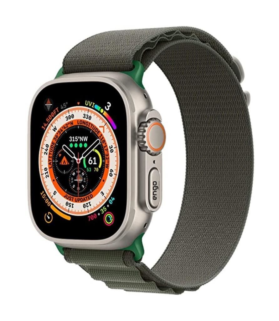 Apple Watch Alpine Kordon 42mm 44mm 45mm 49mm Uyumlu Alpine Kordon Yeşil