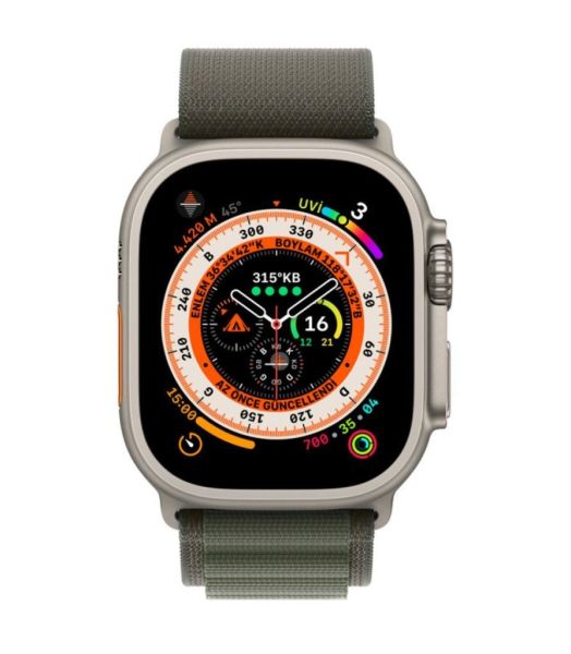 Apple Watch Alpine Kordon 42mm 44mm 45mm 49mm Uyumlu Alpine Kordon Yeşil