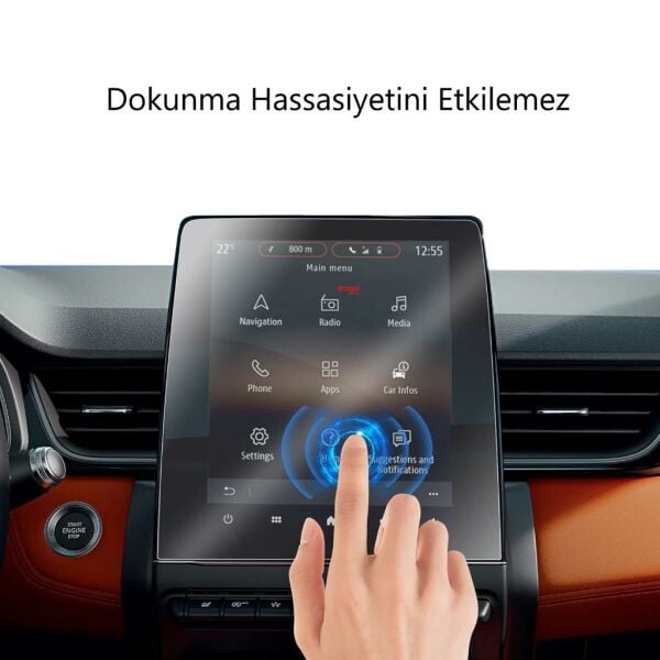 Renault Clio Mat Ekran Koruyucu 9.3 inç Esprit Alpine