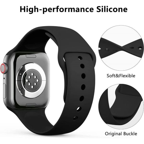 Apple Watch 9 45mm Spor Kordon Premium Suya Dayanıklı M/L