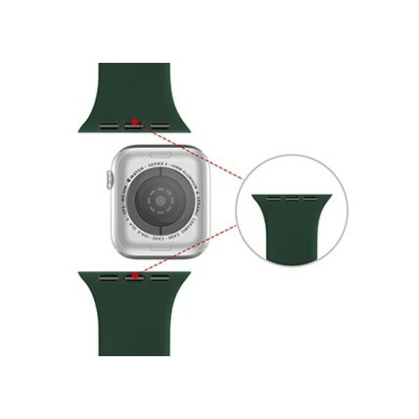 Apple Watch 9 45mm Spor Kordon Premium Suya Dayanıklı M/L Koyu Mavi