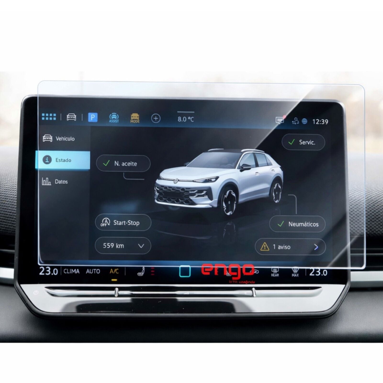 Volkswagen T-Roc Ekran Koruyucu 12.9 inç Multimedya Nano