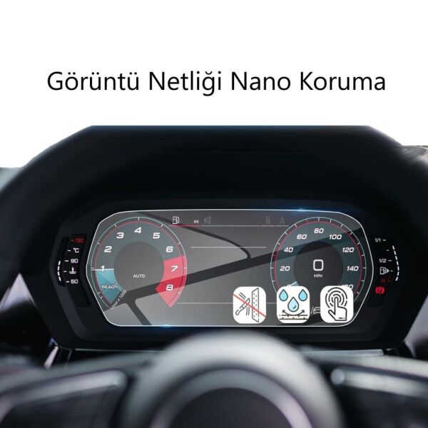 Audi Q4 e-tron Ekran Koruyucu 12.3 inç Dijital Gösterge Nano