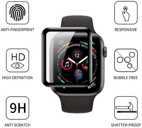 Apple Watch Series 6 Ekran Koruyucu Temperli Esnek Cam (44 mm)
