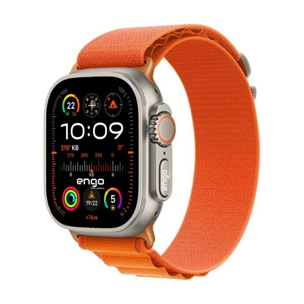 Apple Watch Ultra 2 Alpine Loop Kordon 49mm Küçük Orta Büyük Turuncu