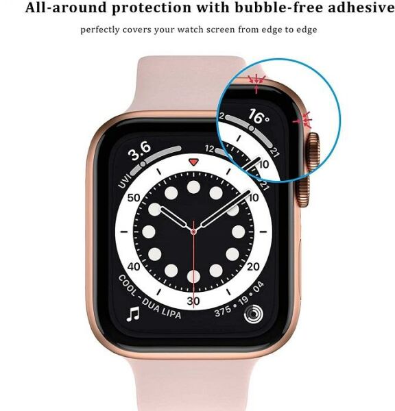 Apple Watch SE Ekran Koruyucu Temperli Esnek Cam (44 mm)