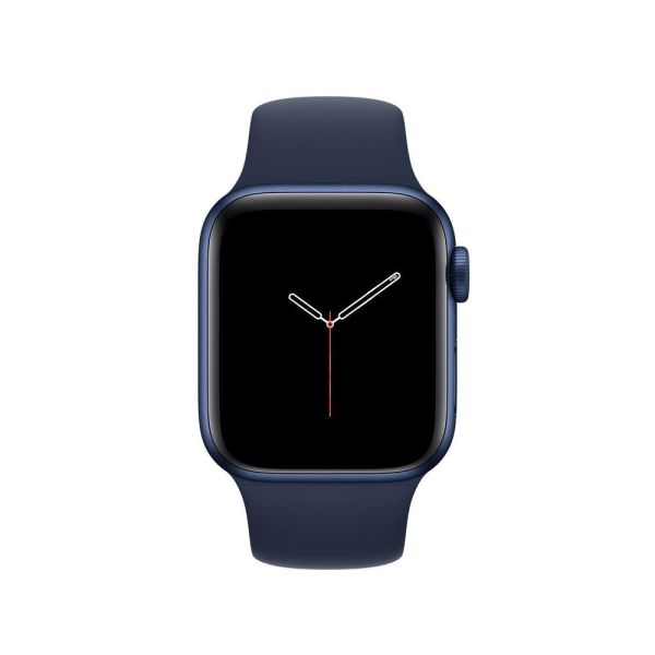 Apple Watch Spor Kordon Watch 8 45mm Uyumlu Spor Silikon Kordon Lacivert