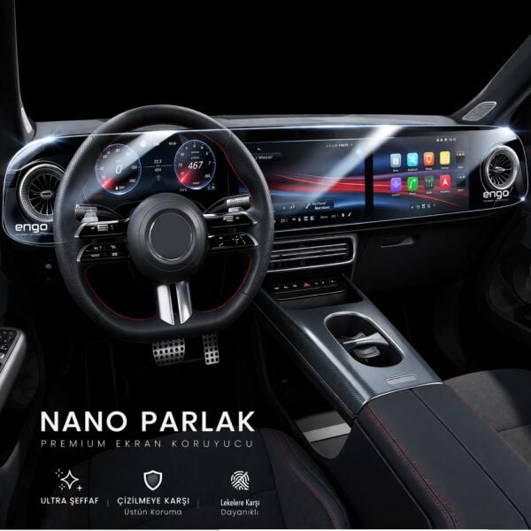 Mercedes GLB Ekran Koruyucu GLB 200 Elektrikli 4 Parça