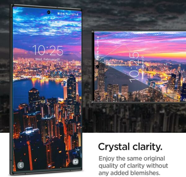 Samsung Galaxy S23 Ultra Ekran Koruyucu Nanoflex Şeffaf Tam Kaplama