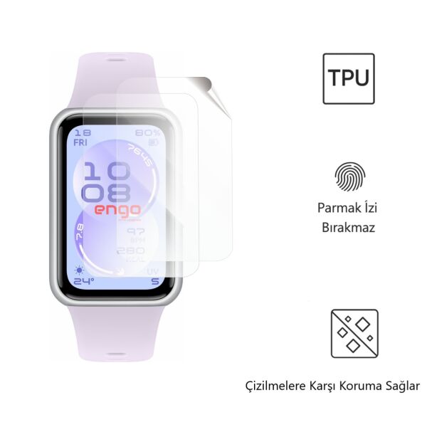 Huawei Band 11 Ekran Koruyucu TPU Şeffaf Film 2 Adet
