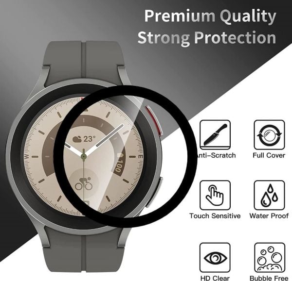 Samsung Galaxy Watch 5 Pro 45mm Ekran Koruyucu Temperli Flexible