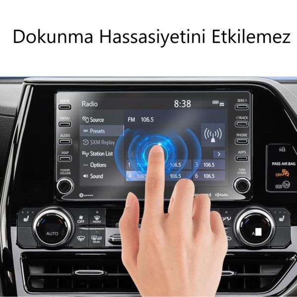 Toyota Rav4 Mat Ekran Koruyucu 8 inç Multimedya Navigasyon