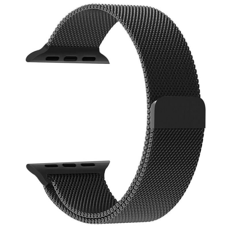 Apple Watch Kordon 42 mm Paslanmaz Çelik Manyetik Kapatmalı Kayış
