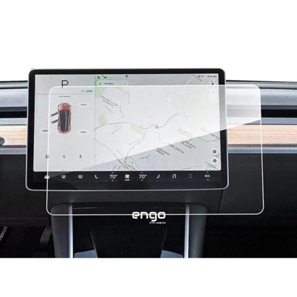 Tesla Model Y 15 inç Mat Ekran Koruyucu Multimedya Şeffaf
