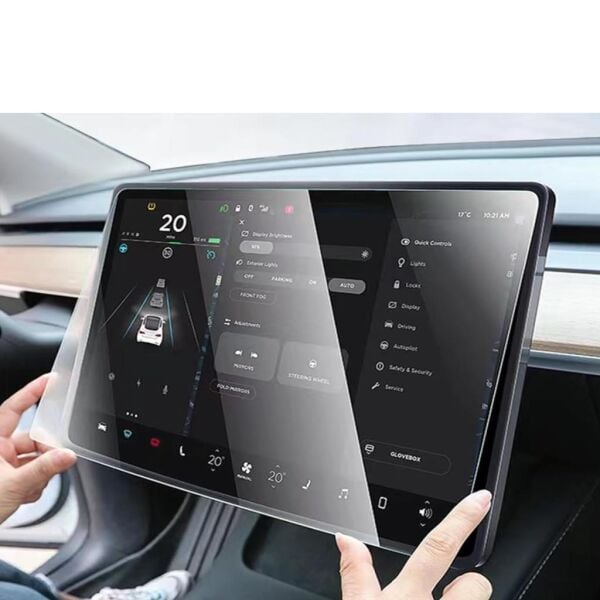Tesla Model Y 15 inç Mat Ekran Koruyucu Multimedya Şeffaf