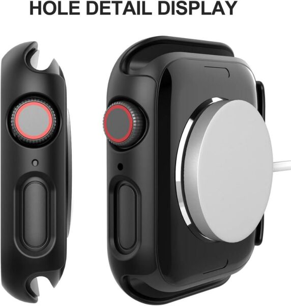 Apple Watch 9 Ekran Koruyucu Kılıf Sert PC Kasa Watch 9 41mm