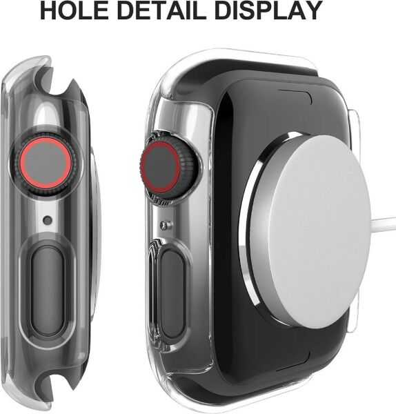 Apple Watch 9 Ekran Koruyucu Kılıf Sert PC Kasa Watch 9 41mm Şeffaf