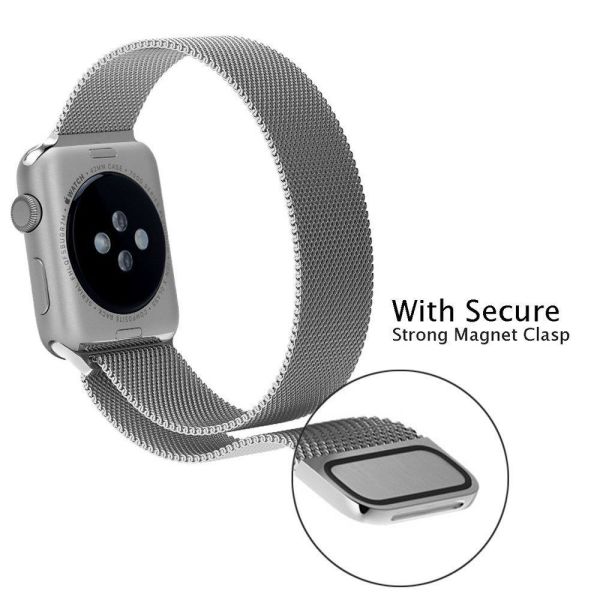 Apple Watch Kordon 40 mm Paslanmaz Çelik Manyetik Kapatmalı Kayış