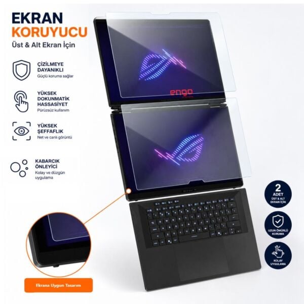 Asus ROG Zephyrus Duo Ekran Koruyucu 16 inç Nano Parlak