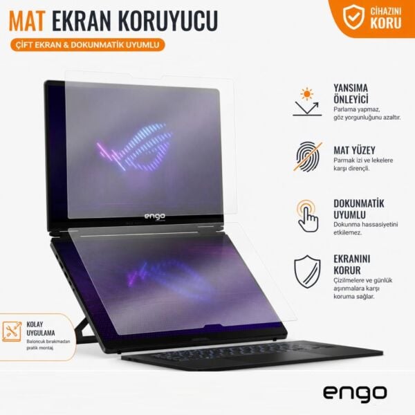 Asus ROG Zephyrus Duo Mat Ekran Koruyucu 16 inç Nano Şeffaf