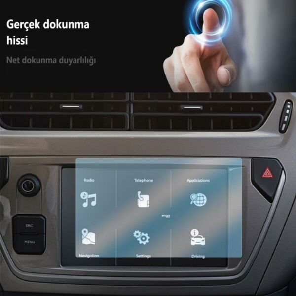 Citroen C-Elysee Ekran Koruyucu 7 inç Multimedya Navigasyon