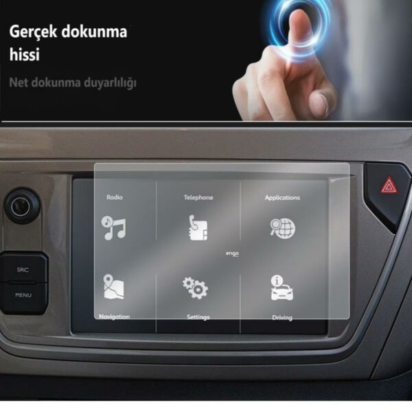 Citroen C-Elysee Mat Ekran Koruyucu 7 inç Multimedya