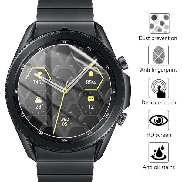 Samsung Galaxy Watch 46mm Ekran Koruyucu Şeffaf TPU Film 2 Adet