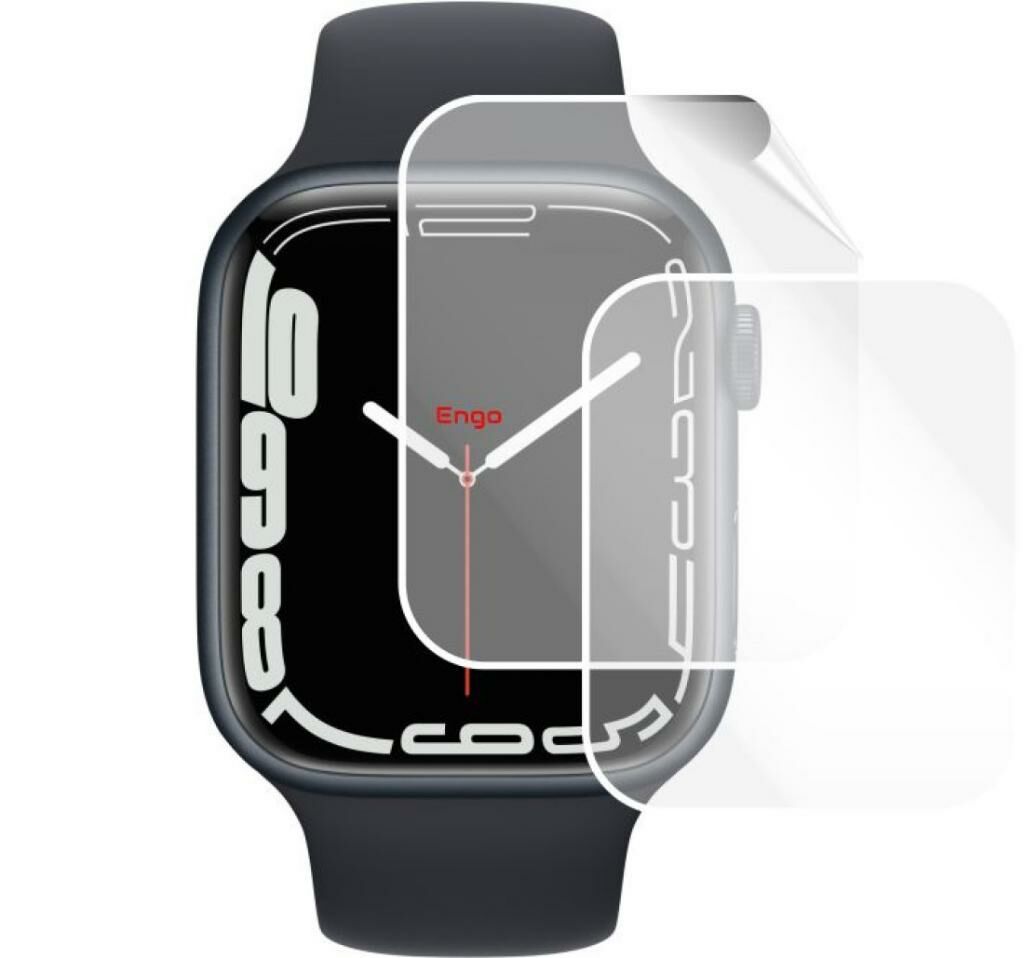 Apple Watch 7 45 MM Ekran Koruyucu Şeffaf Esnek TPU Film 2 Adet