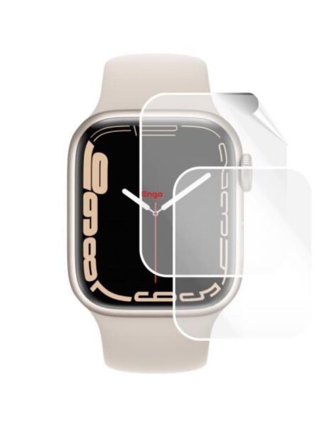 Apple Watch 7 41 MM Ekran Koruyucu Şeffaf Esnek TPU Film 2 Adet
