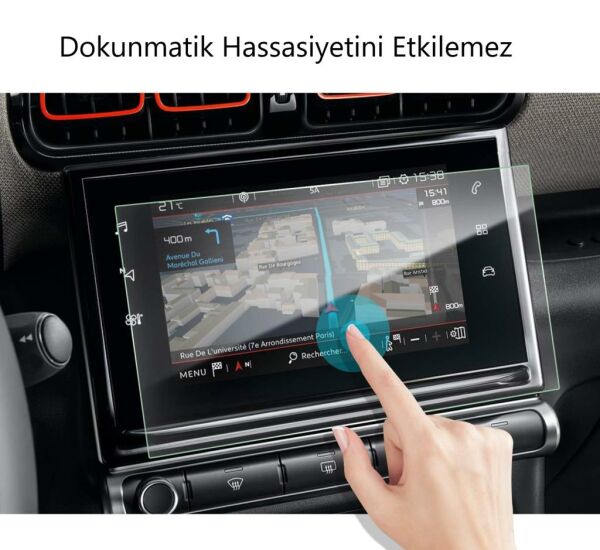Citroen C3 Mat Ekran Koruyucu 7 inç Multimedya Navigasyon