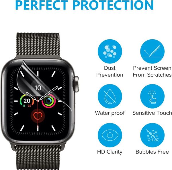 Apple Watch Series 3 38 MM Ekran Koruyucu Şeffaf TPU Film 2 Adet