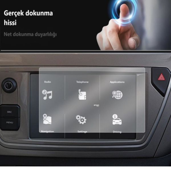 Citroen C3 Aircross Mat Ekran Koruyucu 7 inç Multimedya