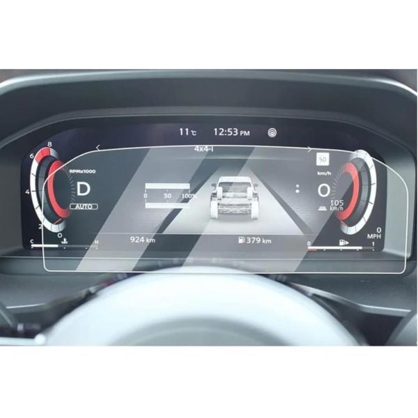 Nissan Juke 12.3 inç Mat Ekran Koruyucu Dijital Gösterge