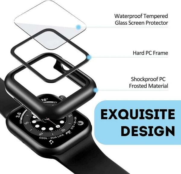 Apple Watch SE Ekran Koruyucu Kılıf Sert PC Kasa Watch SE 40mm